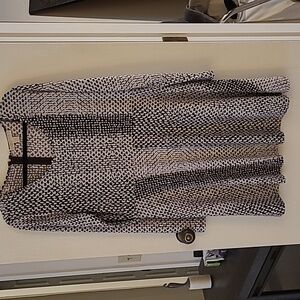 Long sleeve fit and flare dress